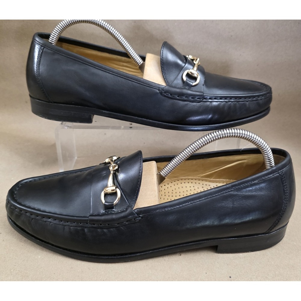 Cole Haan (Sz 10 M) Ascot II Horse Bit Men's Loafers Black Leather #C00395 - Picture 3 of 14